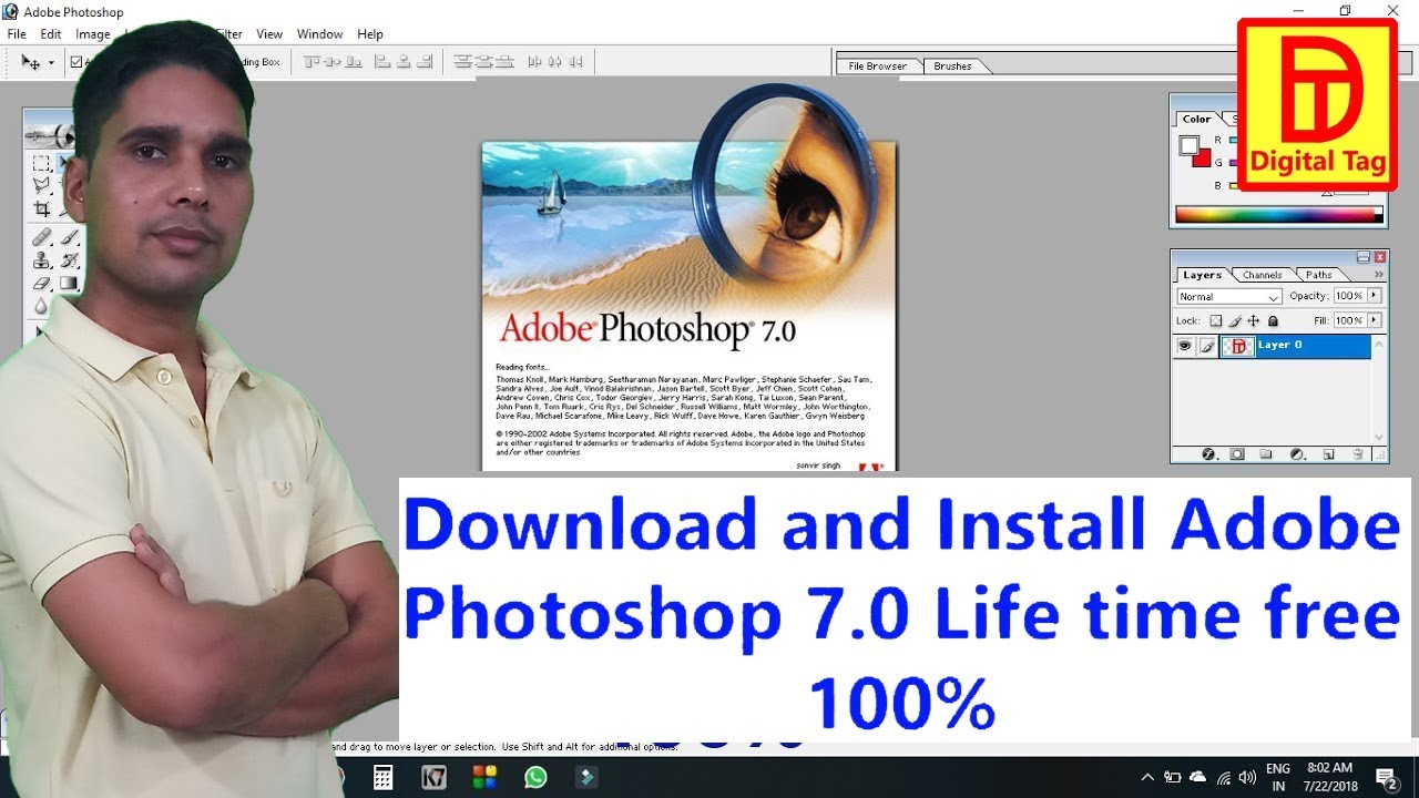 How to install adobe photoshop in pc